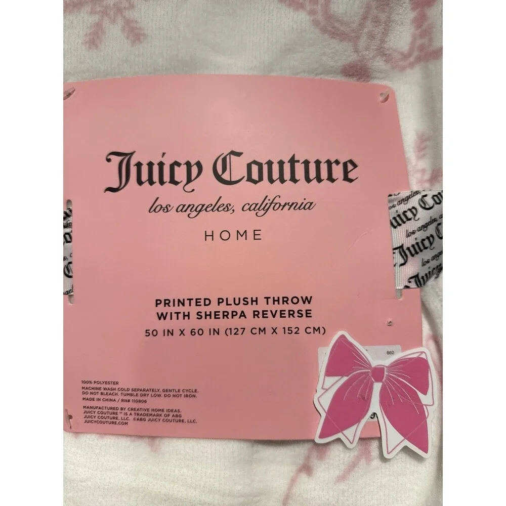 Juicy Couture Christmas throw Blanket